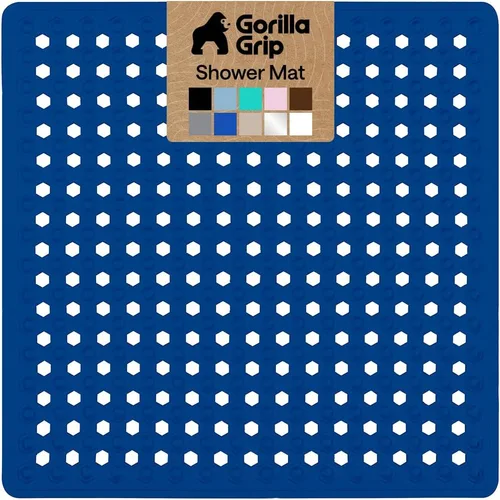 Miniatura 27 de GORILLA GRIP Alfombrilla para bañera patentada, lavable a máquina, con ventosas y orificios de drenaje para mantener las bañeras limpias, suave