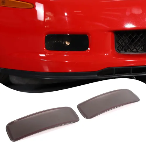 Lcojicep Cubierta Protectora de Luz Antiniebla Delantera Compatible con Chevrolet Corvette C6 2005-2013, Protector de Parrilla de Luz Antiniebla