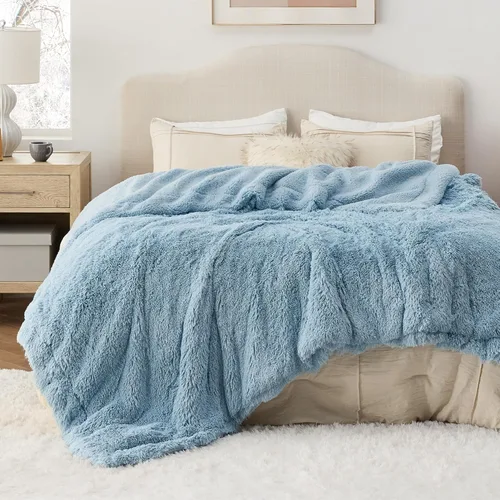 Miniatura 27 de Bedsure GentleSoft Manta de Tiro de Piel Sintética Esponjosa y Suave para Sofá, Forro Polar Sherpa Suave Regalos Acogedores para Mujeres, Manta