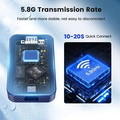 Miniatura 6 de CarlinKit Adaptador 4.0 CP2A para coche CarPlay con cable, 2 en 1 Convertir CarPlay con cable a inalámbrico, Android Auto inalámbrico para Android