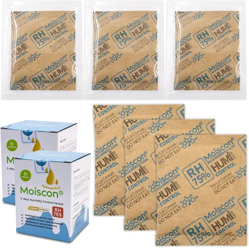 Miniatura 28 de Wisesorb Paquetes de control de humedad bidireccionales 49% para guitarras e instrumentos de madera - Absorbentes de humedad de 70g
