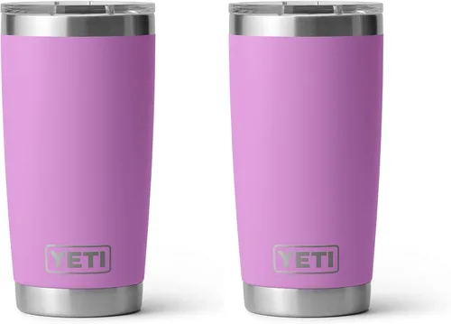 Miniatura 48 de YETI Rambler - Vaso de acero inoxidable con aislamiento al vacío de 20 onzas con tapa MagSlider Verde mar