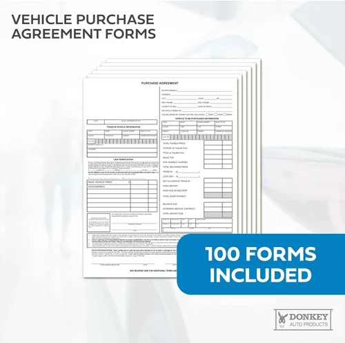 Miniatura 5 de Formularios de acuerdo de compra de vehículos (2 partes) (100 por paquete)