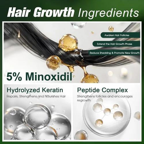 Miniatura 3 de Champú voluminizador de cabello y queratina para cabello más grueso y saludable, champú voluminizador