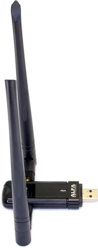 Miniatura 4 de Alfa Adaptador inalámbrico de doble banda AC1200 USB 3.0 Wi-Fi con 2 antenas externas de 5dBi - 2.4GHz 300Mbps / 5Ghz 867Mbps - 802.11ac y A, B, G, N