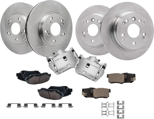 Miniatura 21 de Detroit Axle - Kit de frenos para Ford Crown Victoria Mercury Grand Marquis Marauder 2003-2011, rotores de freno y pastillas de freno de cerámica
