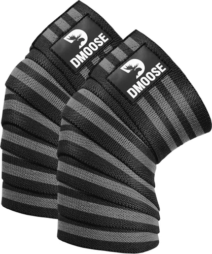 Miniatura 17 de DMoose Fitness Rodilleras para levantamiento de pesas (par) rodilleras de 78 pulgadas para apoyo articular, sentadillas y levantamiento de potencia