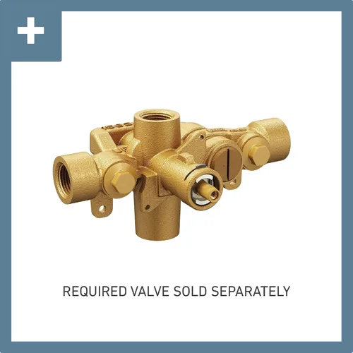 Miniatura 2 de Moen Align Oro cepillado Moentrol Kit de llave de control de volumen para regadera moderna, requiere válvula, T3291BG