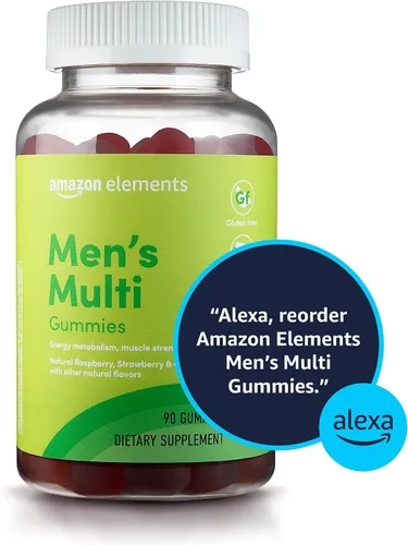 Miniatura 5 de Amazon Elements - Multivitamínico orgánico para hombre, 90 gomitas (3 gomitas por porción), vegetariano, sin gluten, certificado orgánico