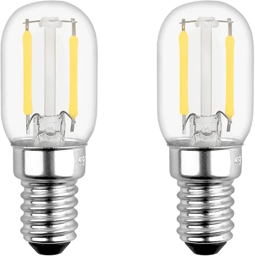 Yi Lighting T22 T7 1W LED Bombillas de luz nocturna E12 Base 150lm 15W equivalente a la sal del Himalaya bombilla de lámpara 2700K (2)