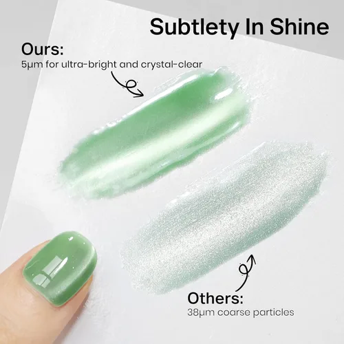 Miniatura 4 de MIZHSE Esmalte de uñas de gel de ojo de gato de 8 colores, juego de esmaltes de gel magnético con purpurina con barra magnética, holográfico Gel
