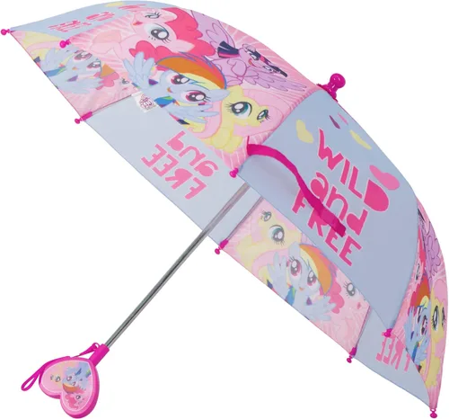 Hasbro Paraguas para niños, My Little Pony, ropa de lluvia para niñas pequeñas de 3 a 6 años