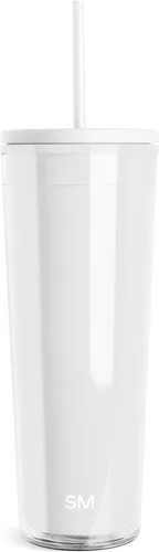 Miniatura 5 de Simple Modern - Vaso de plástico con tapa y pajita Tazas reutilizables libres de BPA para café helado, vaso para batidos de doble pared Regalos