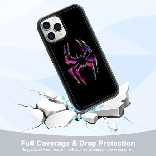 Miniatura 3 de Morales Punk Gwen - Funda protectora para iPhone 11 Pro, Spiderverse negro TPU a prueba de golpes, funda protectora para iPhone, linda funda