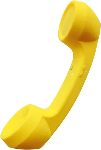 Miniatura 3 de Auricular de teléfono retro con Bluetooth inalámbrico y USB, a prueba de radiación para teléfonos celulares, cómodo para llamadas Azul