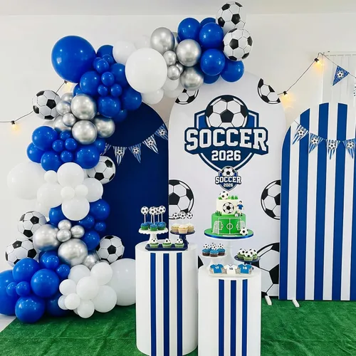 Miniatura 5 de RUBFAC 120 globos de color azul rey de 12 pulgadas, globos de látex mate azul real para cumpleaños, baby shower, graduación, béisbol, náutico