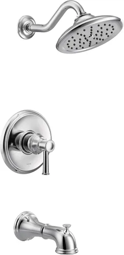 Miniatura 5 de Moen UT3313BN Belfield M-CORE Serie 3-Kit de molduras para bañera y ducha con 1 mango, requiere válvula, níquel cepillado