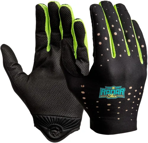 Miniatura 9 de Radar Men's Range Water Sports Gloves - Amara Grip Palm, Perforated Nylon Backhand, Thumb Bumper Protection, Lightweight Stretch Fit Design