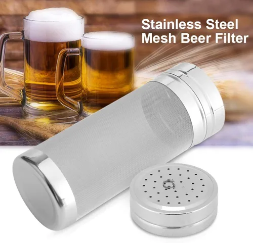 Miniatura 2 de Filtro de cerveza hop, cesta seca de elaboración de cerveza colador de tolva de tetera Filtro de lúpulo de cerveza casera lúpulo de acero inoxidable