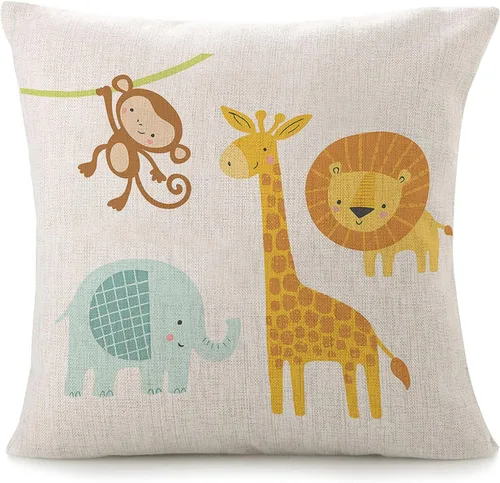 Miniatura 5 de Fundas de almohada para sofá, divertidas y lindas fundas de almohada de mapache o sofá, color marrón y blanco, gestos de roca, fundas de cojín