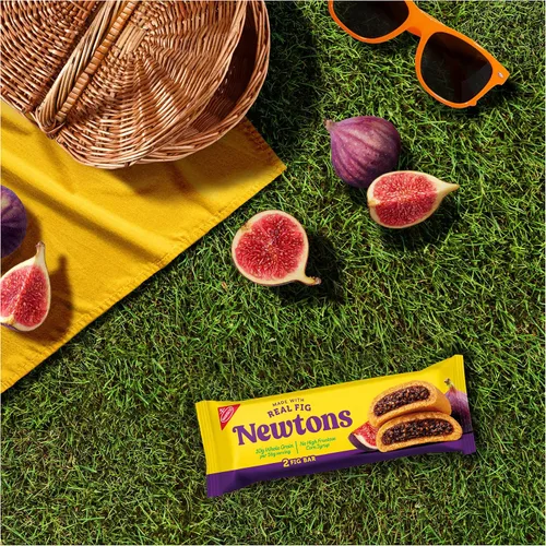 Miniatura 8 de NEWTONS - Barras de higo de fruta real horneadas suaves, galletas de higo, 10 paquetes de bocadillos (2 galletas por paquete)