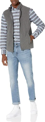 Miniatura 4 de Tienda Essentials - Camiseta polar con cierre completo, para hombre