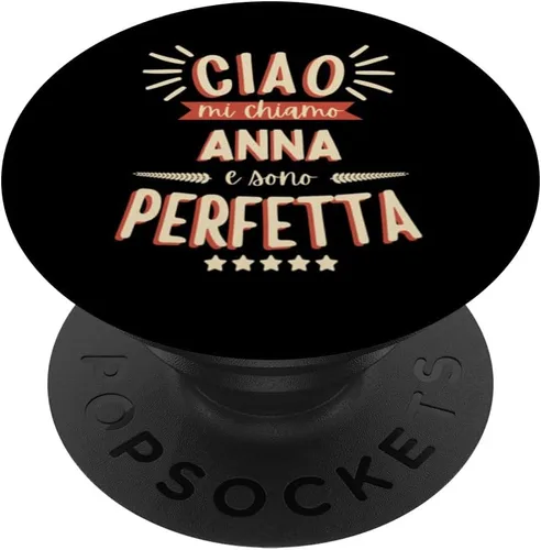 Miniatura 6 de Anna Idea Regalo Personalizzata Amica Nome Divertente PopSockets MagSafe PopGrip for iPhone