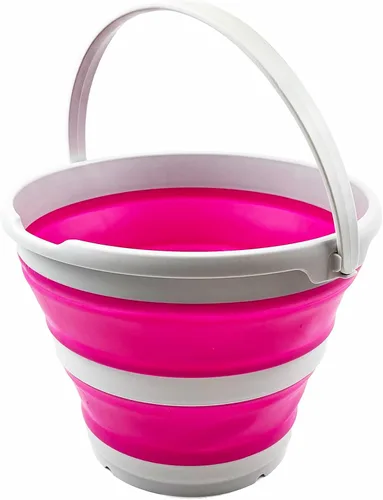 Miniatura 23 de SAMMART Cubo de plástico plegable de 10 L (2.6 galones), bañera redonda plegable, cubo de agua portátil para pesca, bote de agua para exteriores