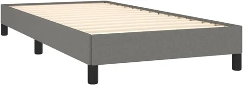 Miniatura 5 de Marco de cama gris oscuro con patas negras, 39.4 x 79.9 pulgadas, tela individual XL, peso: 41.226 libras
