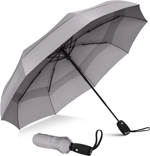 Miniatura 87 de REPEL Windproof Travel Umbrella - Compact & Withstands Winds up to 85MPH , Strongest Premium Auto Folding Umbrella for Rain and Sun - Durable, Light