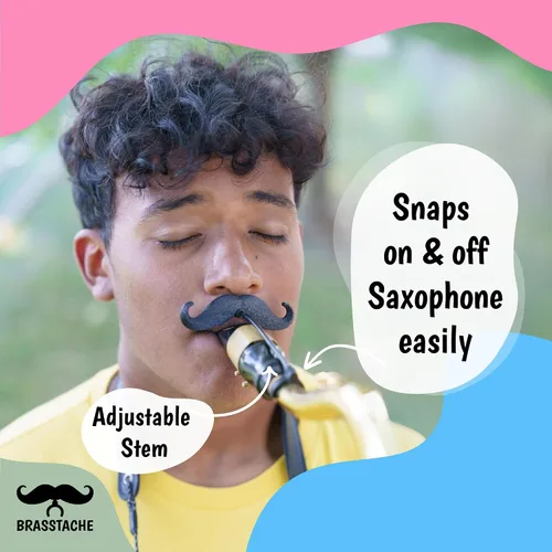 Miniatura 3 de Sax-stache - Bigote con clip para saxofón (Alto)