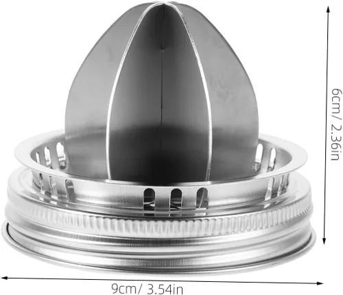 Miniatura 2 de PRETYZOOM Exprimidor manual de cítricos, exprimidor de limón de mano de acero inoxidable para naranjas, extracción eficiente de jugo con agarre