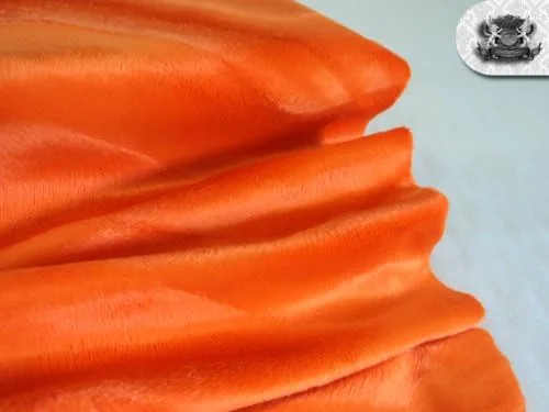 Miniatura 4 de Velboa Wave - Tela de piel sintética naranja de The Yard