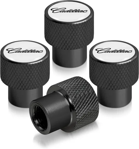 Miniatura 6 de iPick Image Tapones de vástago de válvula de neumático de aluminio de alta calidad para Cadillac Script, con licencia