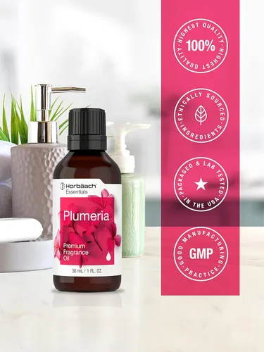 Miniatura 5 de Aceite de fragancia de plumeria Horbäach 1 fl oz (30ml) Grado prémium para difusores, fabricación de velas y jabón, proyectos DIY y más