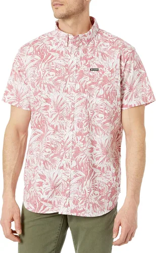Miniatura 26 de Columbia - Camisa de manga corta para hombre Rapid Rivers con estampado, con cómodo elástico Colegial Navy Outback