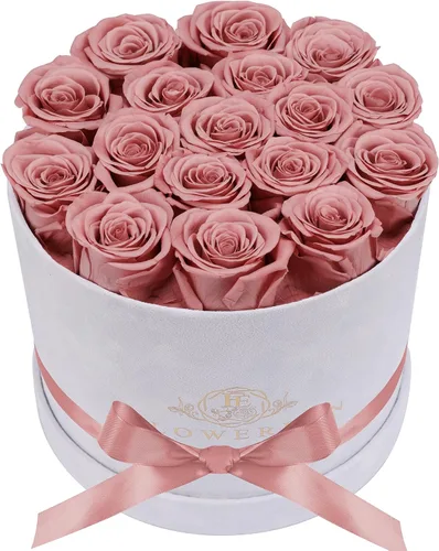 Miniatura 23 de Prifroti 17 flores en una caja de gamuza de lujo, regalos de cumpleaños para mujeres, flores preservadas, regalo de rosas para el día de la madre