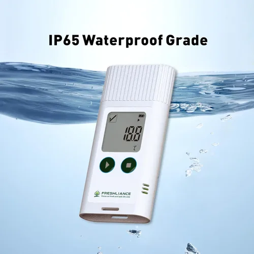 Miniatura 7 de Registrador de datos de temperatura USB Freshliance, termómetro digital LCD configurable para refrigerador con informe PDF o CSV, monitor