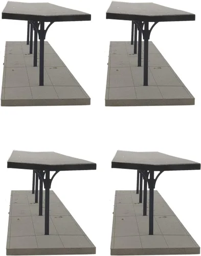 Miniatura 5 de Walthers Cornerstone Kit Serie HO Scale Mariposa Estación Refugios de Plataforma