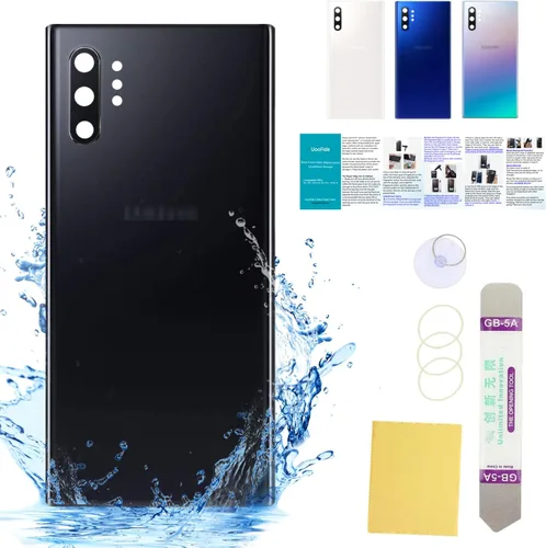 Compatible con Samsung Galaxy Note 10+ Plus - Tapa trasera de cristal de repuesto de 6.8 pulgadas SM-N975U, todos los operadores con manual de