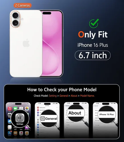 Miniatura 1318 de FNTCASE Funda para iPhone 13 Pro-Max: Fundas magnéticas transparentes compatibles con Magsafe Slim anti amarillamiento protección contra caídas