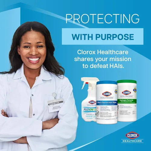 Miniatura 6 de Clorox Healthcare Toallitas desinfectantes limpiadoras de peróxido de hidrógeno, 12 x 11 pulgadas, cubo, 185 unidades (el paquete puede variar)