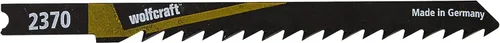 Wolfcraft 794787 2370000 (L) hojas Sierra calar vástago en U/HCS dura, contrachapeada, planchas Madera virutas recubiertas de plástico, MDF/Corte