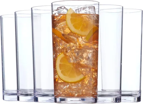 Miniatura 13 de Vasos US Acrylic Clásicos de Plástico Transparente Reutilizables (Juego de 6) 12 onzas Tazas Rocks Vasos sin BPA, Fabricados en EE. UU. Aptos