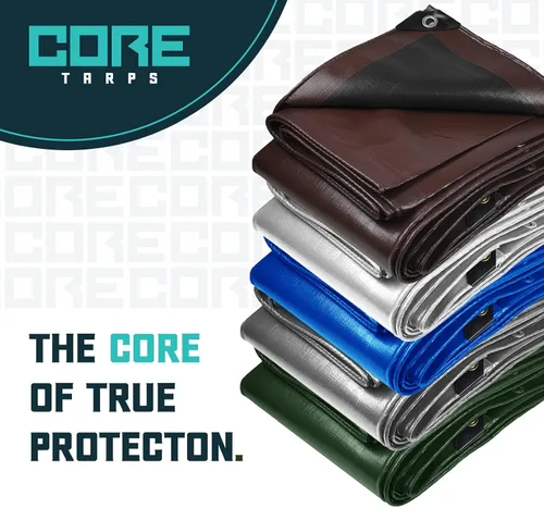 Miniatura 7 de Core Tarps - Lona resistente de 16 mm. / .62 pulgadas, impermeable, resistente a los rayos ultravioleta, a prueba de rasgaduras y roturas, lona