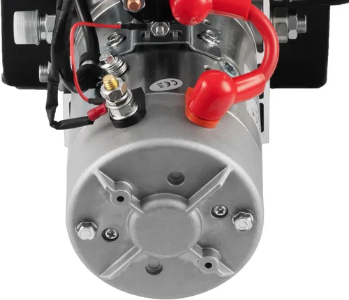 Miniatura 9 de TOPDEEP Unidad de potencia hidráulica Remolque de descarga de doble efecto de 8 cuartos de galón Bomba hidráulica DC 12V, bomba hidráulica Depósito