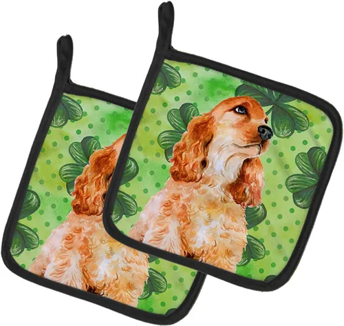 Miniatura 147 de Caroline's Treasures BB9655PTHD - Juego de soportes para ollas de cocina resistentes al calor, almohadillas calientes para horno, 7 1/2 x 7 1/2