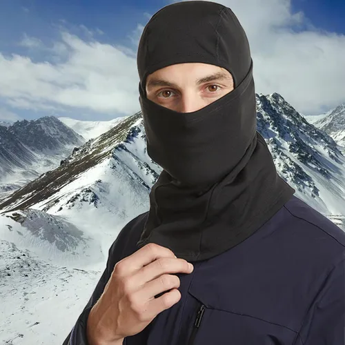 Miniatura 5 de Pasamontañas para clima frío, máscara de esquí, forro polar de invierno, máscara facial térmica para hombres, motocicleta, ciclismo