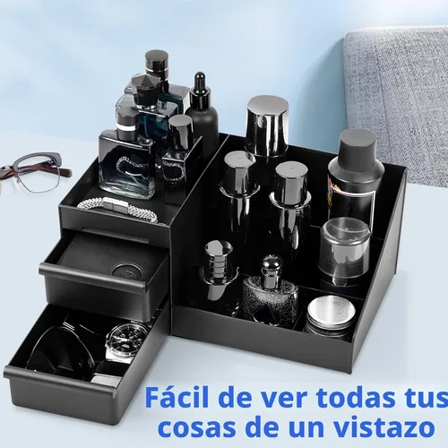 Miniatura 4 de Organizador para hombre, organizador de perfume, soporte de colonia, estante de colonia, soporte de perfume, almacenamiento de encimera de baño