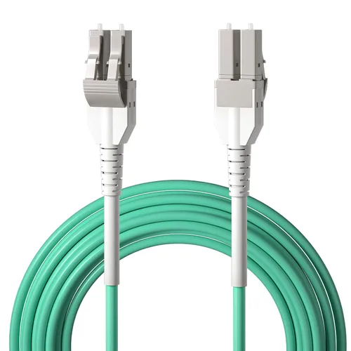 Miniatura 19 de Cable de conexión de fibra OM3 LC a LC de 0.7 ft, puente de fibra multimodo de 10 GB, LC-LC UPC dúplex MMF 50/125um, LSZH, para transceptor SFP